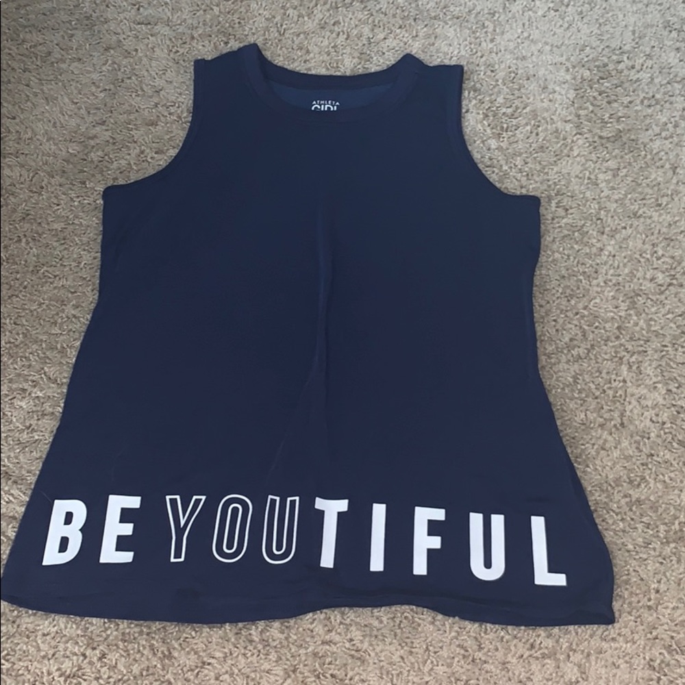 Navy Blue Athleta Girls Tank Top